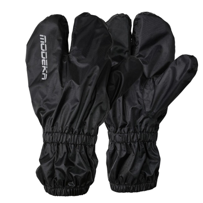 MODEKA WODOODPORNE (PRZECIWDESZCZOWE) NAKŁADKI NA RĘKAWICE / DŁONIE KOLOR CZARNY ROZMIAR S/M