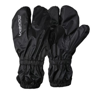 MODEKA WODOODPORNE (PRZECIWDESZCZOWE) NAKŁADKI NA RĘKAWICE / DŁONIE KOLOR CZARNY ROZMIAR L/XL