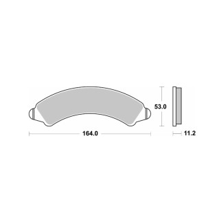 SBS NOWOŚĆ KLOCKI HAMULCOWE KH728 OFF-ROAD SINTER KOLOR ZŁOTY PRZÓD POLARIS POLARIS RZR PRO/ TURBO / XP4 \'16-\'23, RZR PRO R / 