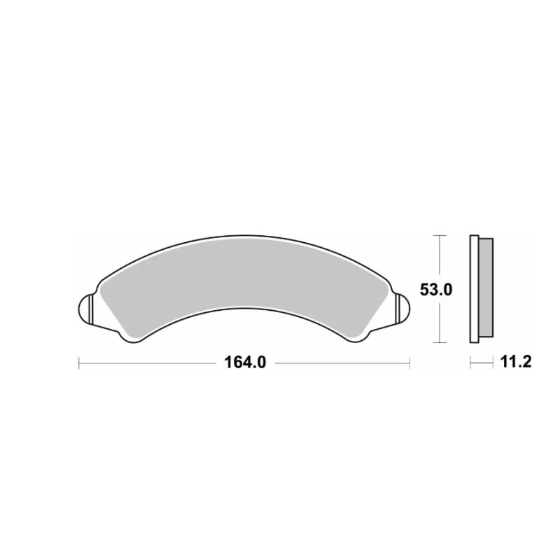 SBS NOWOŚĆ KLOCKI HAMULCOWE KH728 OFF-ROAD SINTER KOLOR ZŁOTY PRZÓD POLARIS POLARIS RZR PRO/ TURBO / XP4 \'16-\'23, RZR PRO R / 