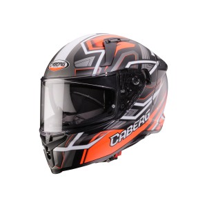CABERG KASK INTEGRALNY Z BLENDĄ MODEL AVALON X BRAMA CZARNY MAT/CZERWONY FLUO/SZARY KOLOR ROZMIAR XS