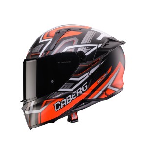CABERG KASK INTEGRALNY Z BLENDĄ MODEL AVALON X BRAMA CZARNY MAT/CZERWONY FLUO/SZARY KOLOR ROZMIAR XS
