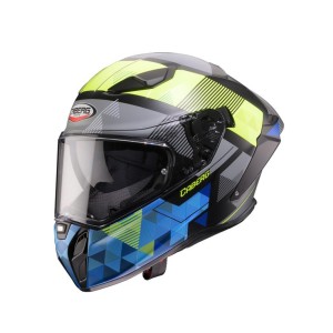 CABERG KASK INTEGRALNY Z BLENDĄ MODEL DRIFT EVO II PRISM KOLOR CZARNY/ŻÓŁTY FLUO/NIEBIESKI MAT ROZMIAR L