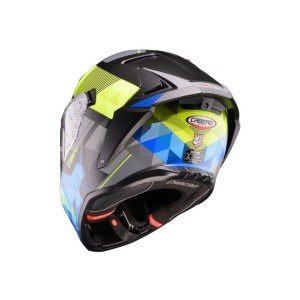 CABERG KASK INTEGRALNY Z BLENDĄ MODEL DRIFT EVO II PRISM KOLOR CZARNY/ŻÓŁTY FLUO/NIEBIESKI MAT ROZMIAR L