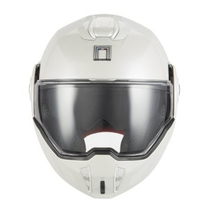 nox premium kask szczękowy flip-back (szczęka do tyłu) z blendą spinner kolor biały połysk rozmiar s