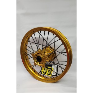Kompletne koło tyłne 18 cali 18x2.50 HAAN WHEELS (Excel) Yamaha XTZ 700 Tenere złota obręcz/czarna