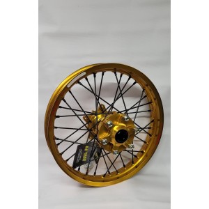 Kompletne koło tyłne 18 cali 18x2.50 HAAN WHEELS (Excel) Yamaha XTZ 700 Tenere złota obręcz/czarna