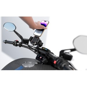 BIKETEC UCHWYT MOTOCYKLOWY ANTYWIBRACYJNY NA TELEFON QUICK LOCK R24 DAMPER
