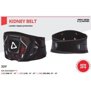 LEATT PAS NERKOWY KIDNEY BELT 3DF 3.5 BLACK KOLOR CZARNY ROZMIAR L/XL