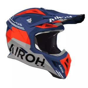 AIROH KASK CROSS / ENDURO / ATV / QUAD AVIATOR ACE 2 FURY CERULEAN GLOSS KOLOR NIEBIESKI/SZARY/POMARAŃCZOWY ROZMIAR L