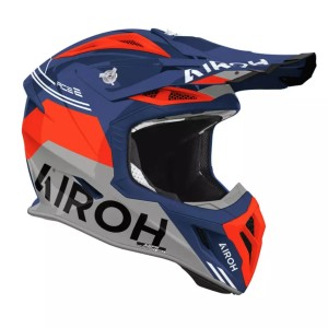 AIROH KASK CROSS / ENDURO / ATV / QUAD AVIATOR ACE 2 FURY CERULEAN GLOSS KOLOR NIEBIESKI/SZARY/POMARAŃCZOWY ROZMIAR S