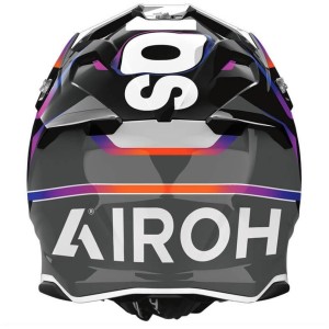 AIROH KASK CROSS / ENDURO / ATV / QUAD TWIST 3 HUSTLE GLOSS KOLOR CZARNY/FIOLETOWY/BIAŁY ROZMIAR M