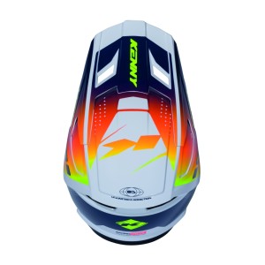 KENNY RACING CZĘŚCI ZAMIENNE DASZEK DO KASKU PERFORMANCE ERT GRAPHIC NAVY ORANGE RACING SPE ROZMIAR L-XXL