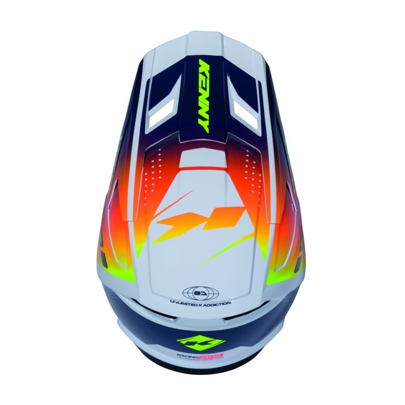 KENNY RACING CZĘŚCI ZAMIENNE DASZEK DO KASKU PERFORMANCE ERT GRAPHIC NAVY ORANGE RACING SPE ROZMIAR L-XXL