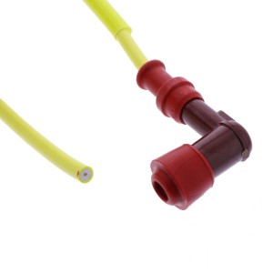 NGK FAJKA NA ŚWIECE EBONITOWA KĄTOWA (90) PRZEWÓD 50 CMM KOLOR CZERWONY (NR 96641)