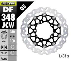 GALFER TARCZA HAMULCOWA PRZÓD SUZUKI GSX-R 600 \'06-\'07; GSX-R 750 \'06-\'07; GSX-R 1000 \'05-\'08; M 109R BOULEVARD; VZR 1800 