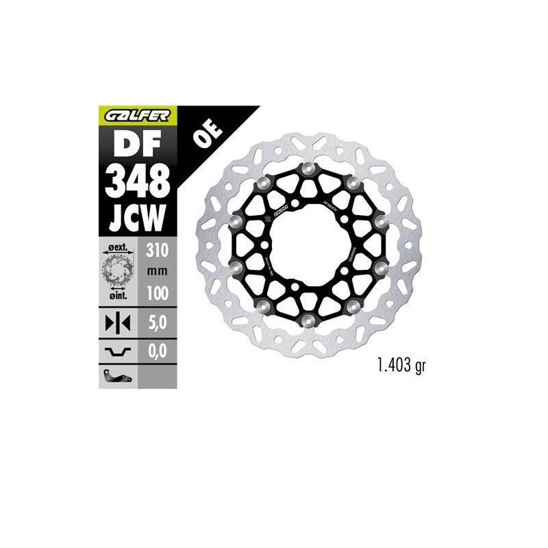 GALFER TARCZA HAMULCOWA PRZÓD SUZUKI GSX-R 600 \'06-\'07; GSX-R 750 \'06-\'07; GSX-R 1000 \'05-\'08; M 109R BOULEVARD; VZR 1800 