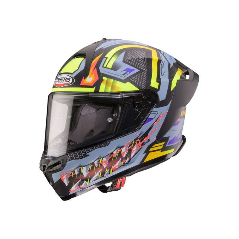 CABERG KASK INTEGRALNY ROXTER HUNTER KOLOR CZARNY MAT/SZARY/ŻÓŁTY FLUO ROZMIAR S