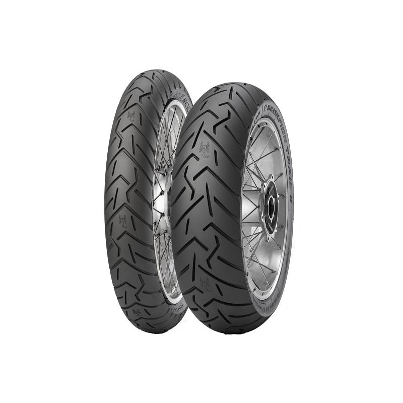 PIRELLI KOMPLET OPON (2526300/25) 120/70ZR17 SCORPION TRAIL II (58W) TL M/C PRZÓD DOT 2025 + (2527500/25) 190/55ZR17 SCORPION TR