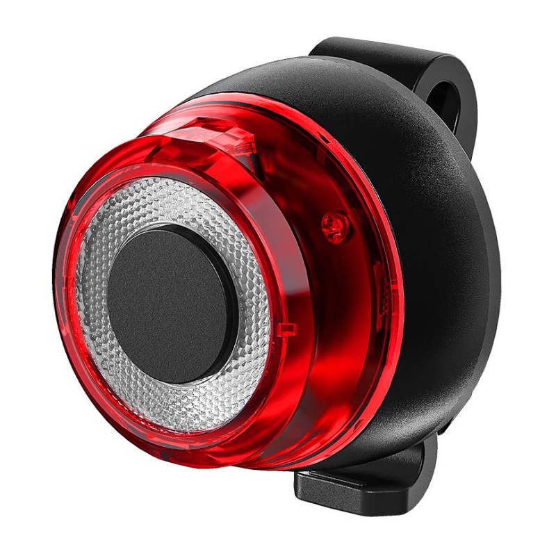 BIKETEC OŚWIETLENIE / LAMPKA / LAMPA ROWEROWA TYLNA AUTO STOP USB KOLOR CZARNY