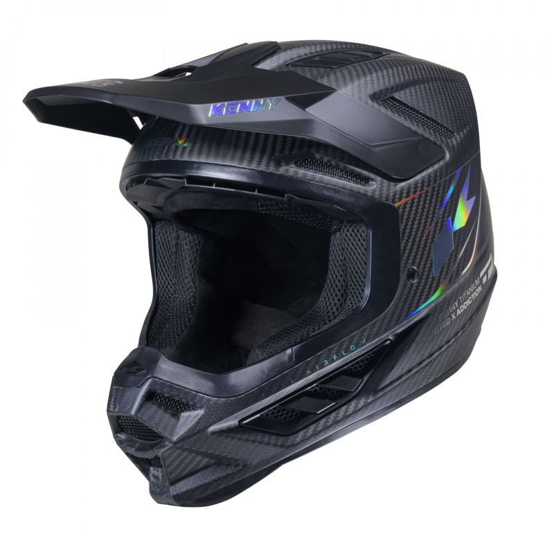 kenny racing kask cross/enduro titanium carbon matt holographic kolor czarny rozmiar xs