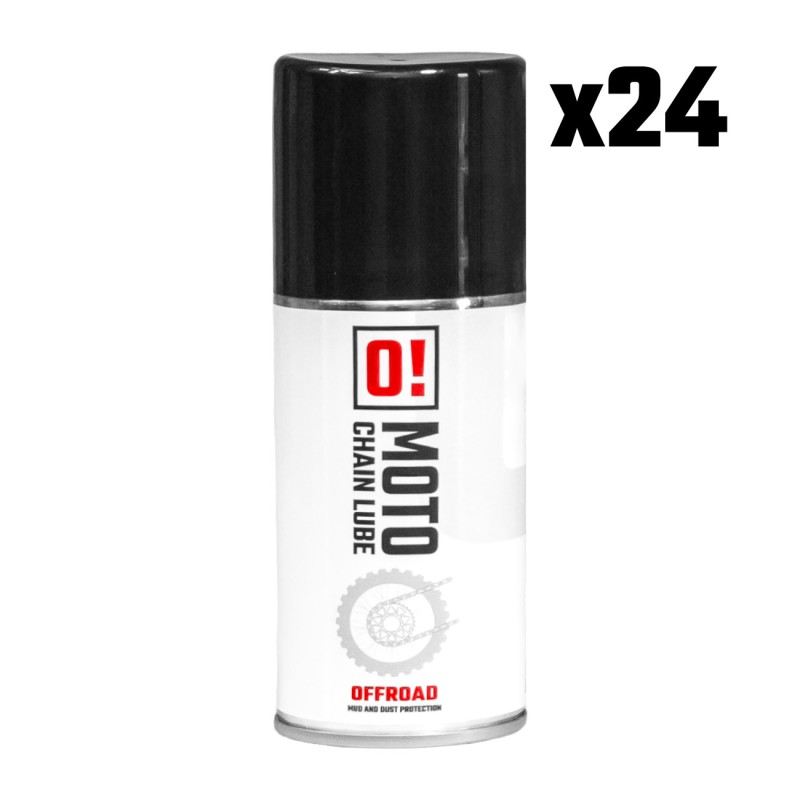 omoto zestaw 24 sztuki spray smar do łańcucha 150ml off road o! chain lube (o!moto) (ole-042) (pakiet 24 sztuki)