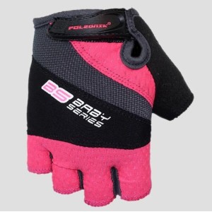 polednik rękawice / rękawiczki rowerowe / mtb (bez palców) model bs baby (dziecięce / kid / junior) kolor różowy/czarny rozmiar 