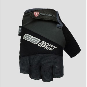 polednik rękawice / rękawiczki rowerowe / mtb (bez palców) model soft grip kolor czarny/szary rozmiar s