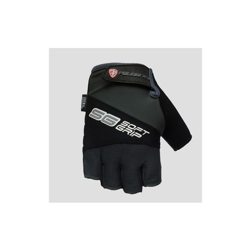 polednik rękawice / rękawiczki rowerowe / mtb (bez palców) model soft grip kolor czarny/szary rozmiar xxl
