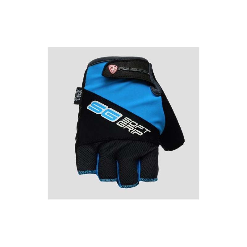 polednik rękawice / rękawiczki rowerowe / mtb (bez palców) model soft grip kolor niebieski rozmiar l