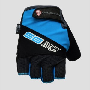 polednik rękawice / rękawiczki rowerowe / mtb (bez palców) model soft grip kolor niebieski rozmiar m