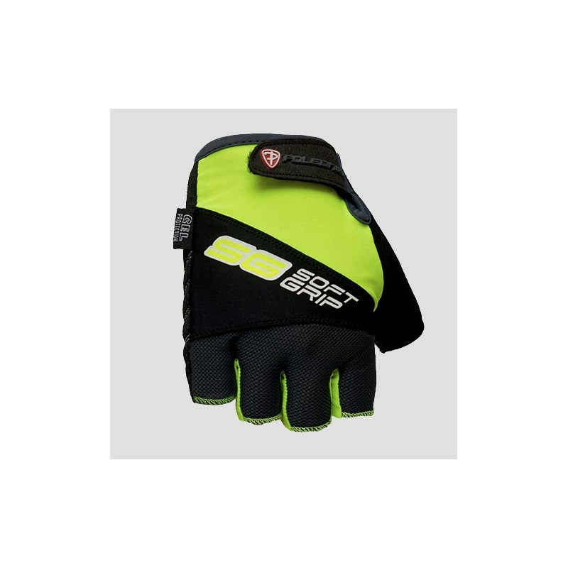 polednik rękawice / rękawiczki rowerowe / mtb (bez palców) model soft grip kolor żółty fluo rozmiar xl