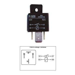 dze przekaźnik rozrusznika uniwersalny (70a) na wtyczkę