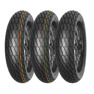 mitas opona 130/80-19 (27x7-19) ft-18 flat track nhs tt (zielony pasek) przód/tył dot 42/2022