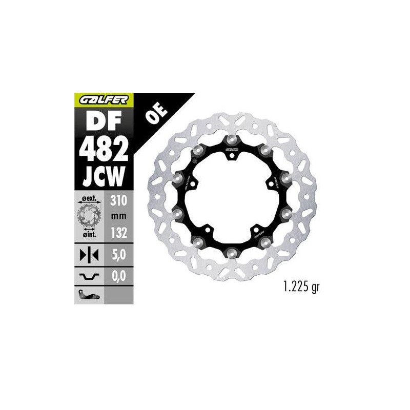 galfer tarcza hamulcowa przód yamaha fazer 8 \'10-; fz 8 \'10- yzf-r6 \'05-\'16 (floatech) (310x132x5mm)