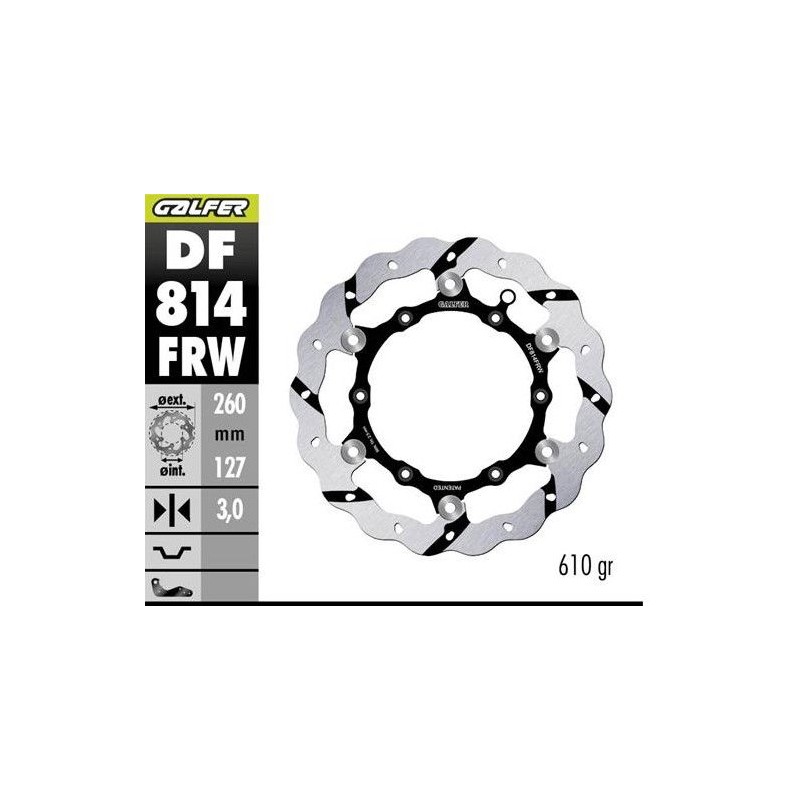 galfer tarcza hamulcowa przód beta rr 250/300/350 \'12-, rr 390/400/430/450/450/498 \'14-, xtrainer 250/300 \'15- grooved (260x1