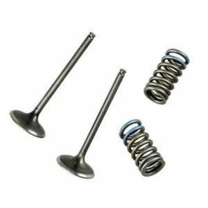 WOSSNER ZAWORY WYDECHOWE (KOMPLET 2 SZT. ZAWORÓW ZE SPRĘŻYNAMI) HONDA CRF 250 R \'04-\'07, CRF 250 X \'04-\'17 (STALOWE)