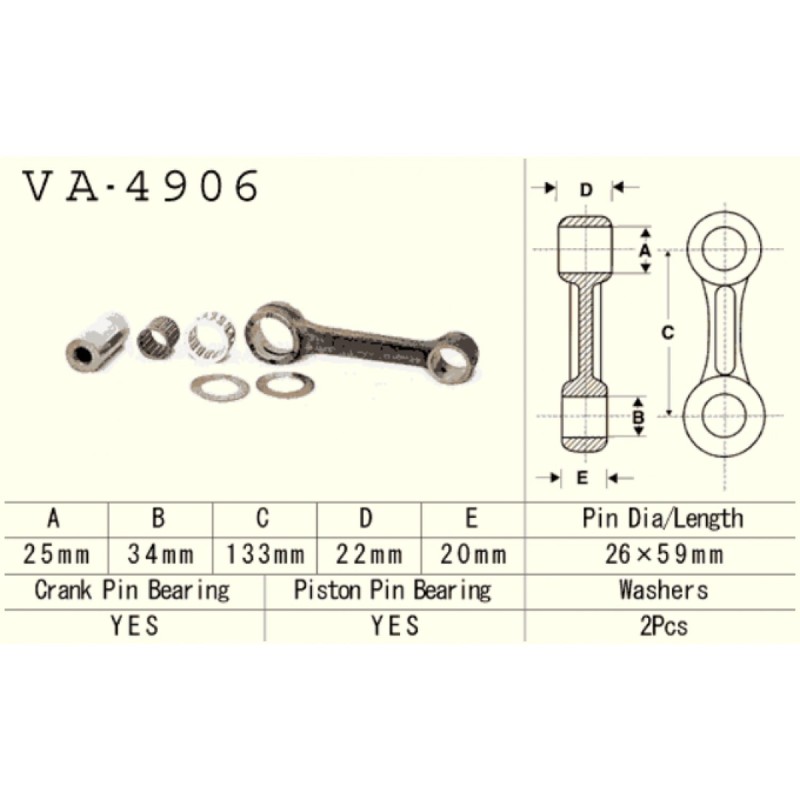 VESRAH 2026/03 KORBOWÓD KAWASAKI JS 750 \'92-\'95 (SKUTER WODNY) (MADE IN JAPAN)