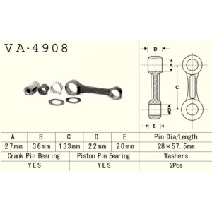 VESRAH 2026/03 KORBOWÓD KAWASAKI JS 750 \'95-\'98, SXI / SS 750 \'95-\'98, STS 750 \'95-\'97 (SKUTER WODNY) (MADE IN JAPAN)