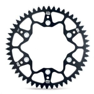 MOTO-MASTER PROMOCJA ZĘBATKA TYLNA ALUMINIOWA T7075 (ERGAL) 270 45 (27045) KOLOR CZARNY YAMAHA YZ/YZF \'99-\'24 WRF \'01-\'24 (J