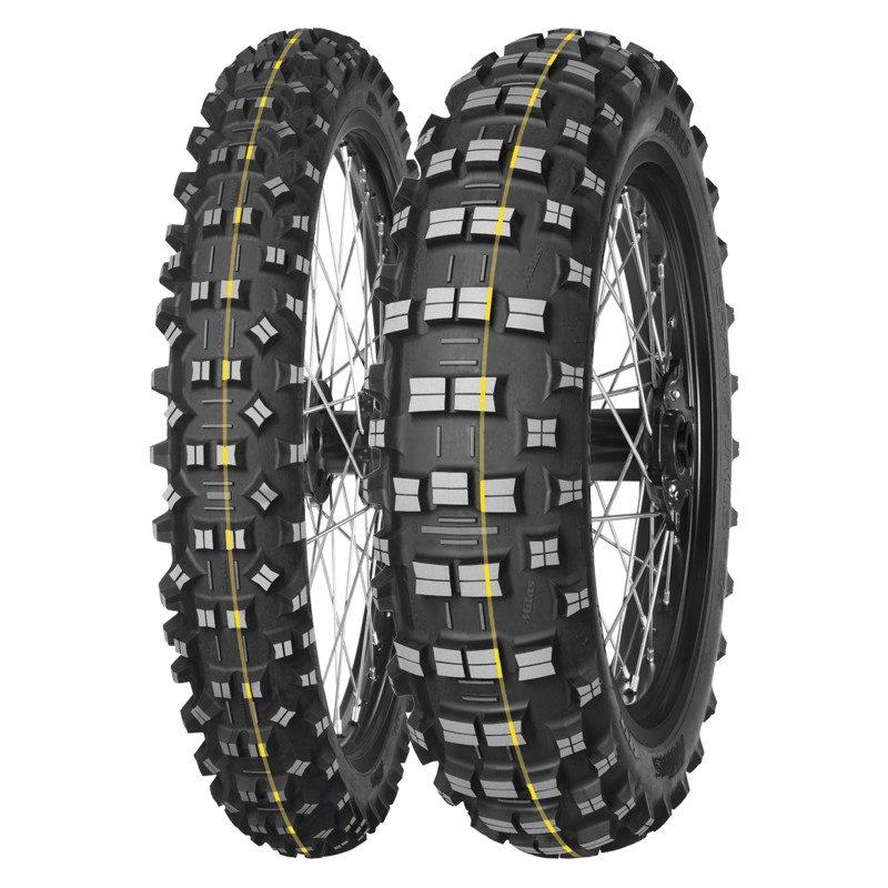 MITAS OPONA 140/80-18 TERRA FORCE-EF 70R SUPER FAST (ŻÓŁTY PASEK) TT TYŁ DOT 52/2025