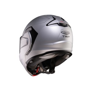 CABERG KASK SZCZĘKOWY FLIP-BACK (SZCZĘKA DO TYŁU) MODEL TRIP SOLID KOLOR SZARY MAT ROZMIAR L (PINLOCK W ZESTAWIE)
