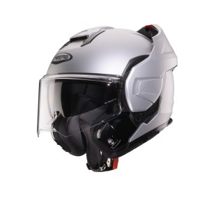 CABERG KASK SZCZĘKOWY FLIP-BACK (SZCZĘKA DO TYŁU) MODEL TRIP SOLID KOLOR SZARY MAT ROZMIAR M (PINLOCK W ZESTAWIE)