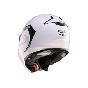CABERG KASK SZCZĘKOWY FLIP-BACK (SZCZĘKA DO TYŁU) MODEL TRIP SOLID KOLOR BIAŁY POŁYSK ROZMIAR S (PINLOCK W ZESTAWIE)
