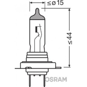 OSRAM ŻARÓWKA H7 12V 55W PX26D NIGHT BREAKER® LASER (+150%)
