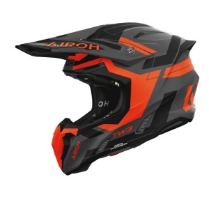 AIROH KASK CROSS / ENDURO / ATV / QUAD TWIST 3 DYNASTY ORANGE MATT KOLOR CZARNY MAT/POMARAŃCZOWY ROZMIAR S
