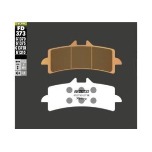 GALFER KLOCKI HAMULCOWE KH447 SPIEK METALICZNY (ZŁOTE) SINTER SPORT RACING, PRZÓD (BREMBO)