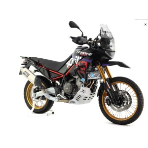 CROSSPRO GMOLE ALUMINIOWE OSŁONY SILNIKA I CHŁODNIC APRILIA TUAREG 660 \'23-\'25 KOLOR CZARNY MAT (PASUJE DO ORYGINALNEJ PŁYTY)