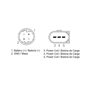 DZE REGULATOR NAPIĘCIA BMW G 310R \'17-\'21; G 310GS \'18-\'21 (OEM 61148559626) MOSFET (35A)