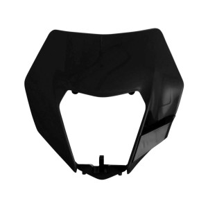 POLISPORT OSŁONA LAMPY PRZÓD KTM EXC / EXC-F / XC-W / XCF-W 125/150/200/250/300/350/450/500 \'14-\'16 KOLOR CZARNY (WZÓR OEM)